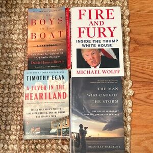 Nonfiction paperback and hardcover books